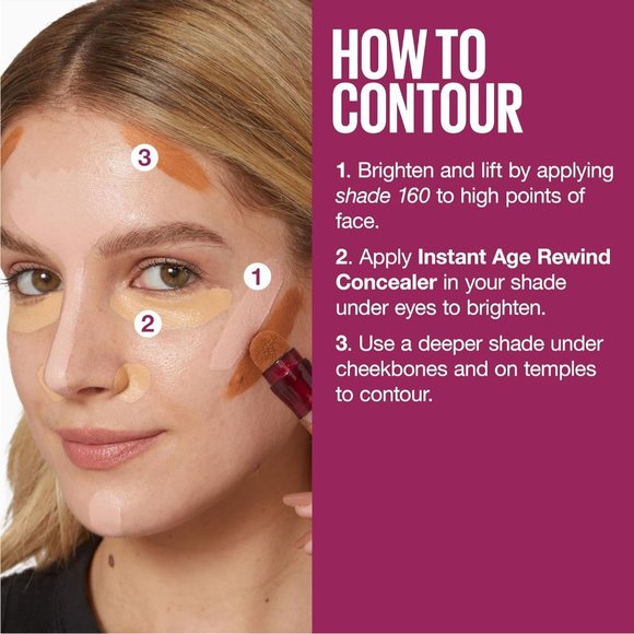 Maybelline Instant Age Rewind Eraser Dark Circles Treatment Multi-Use Concealer, - Picture 8 of 10